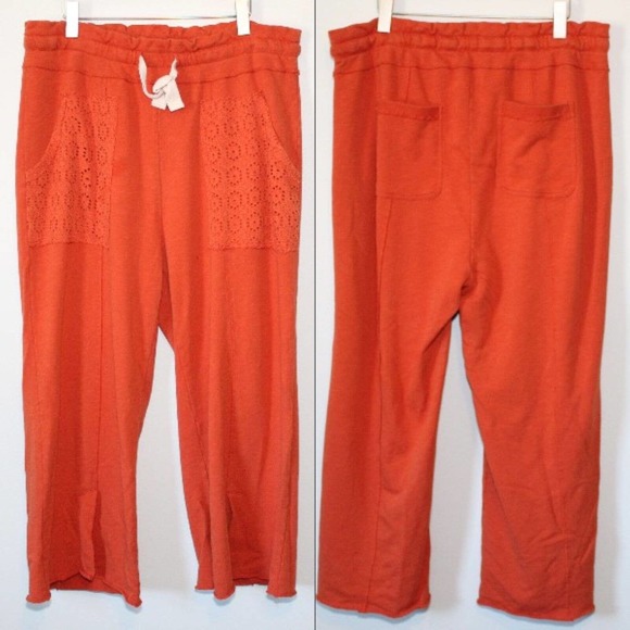 Daily Practice by Anthropologie Robyn Crochet Lounge Pants Plus Size 1X H14234 - Picture 12 of 13